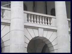 Details of Legco Bldg, that now houses HK:s parliament.